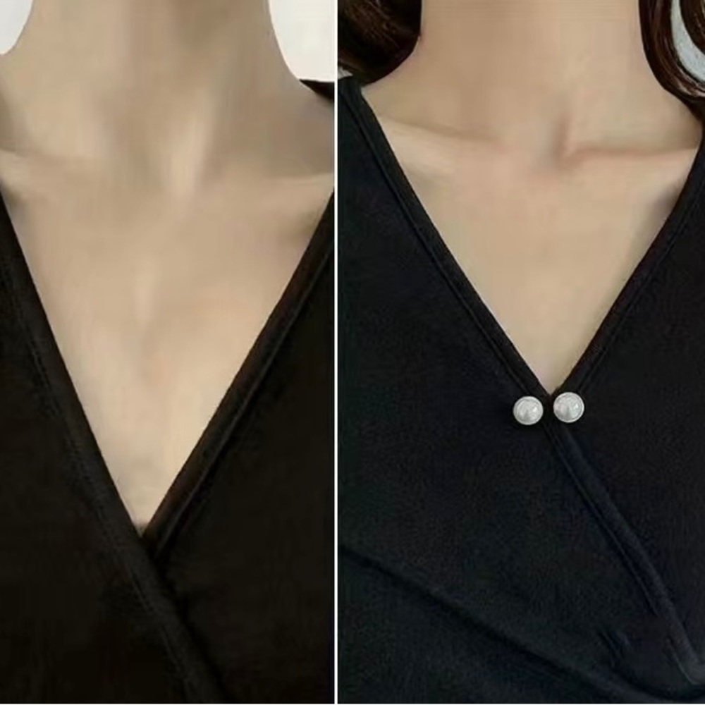 Neckline Pins Anti-Exposure Brooch
Sweater Shirt Pearl Brooch set of 3pcs ivory